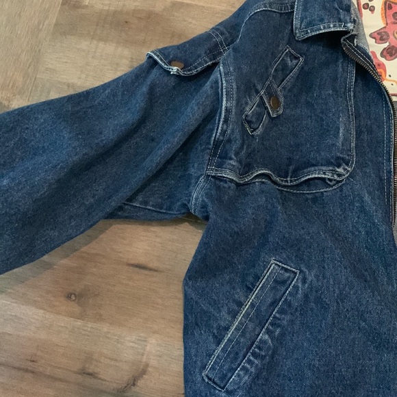 Vintage TAKABO Co.,LTD  Dark Denim Jean Jacket L - Picture 5 of 6